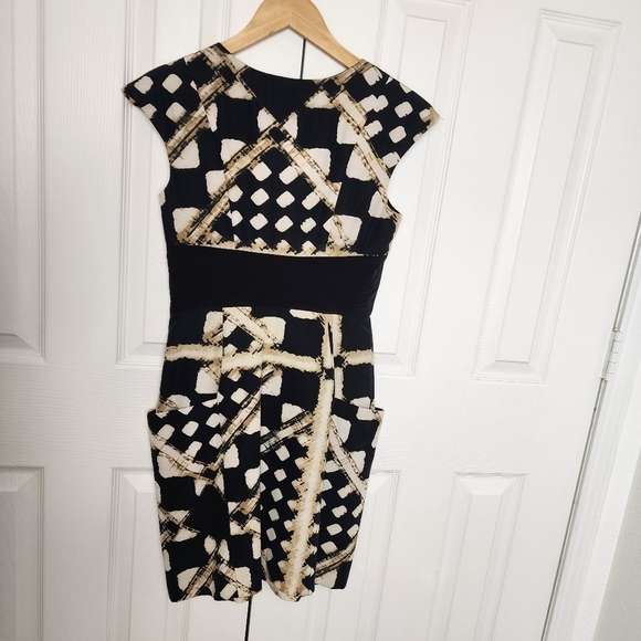 Frock! By Tracy Reese Geometric Print Sleeveless Sheath V-Neck Dress Size 2 - Picture 2 of 8
